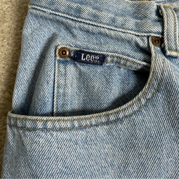 Vintage Lee Jean’s Men’s 34x30 light wash straight leg denim 70s - 90s - Picture 2 of 8